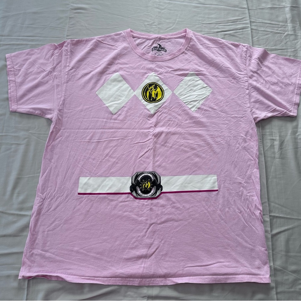 Power Ranger Pink Short Sleeve Tee Size XL